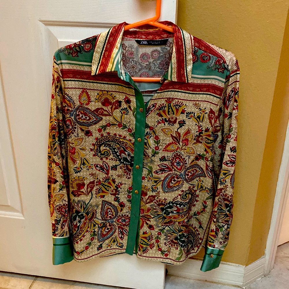 Zara colorful top